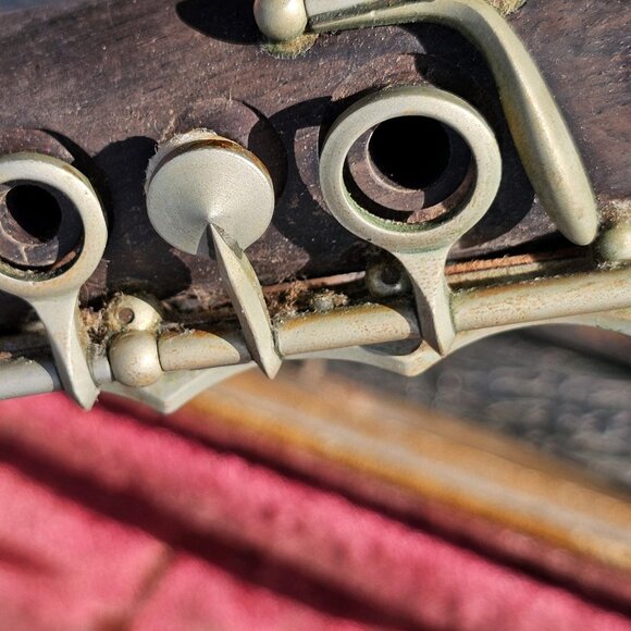 VTG Tempertone Clarinet France And Case FOR PARTS REPAIR Grenadilla Wood  6004 - Picture 6 of 16